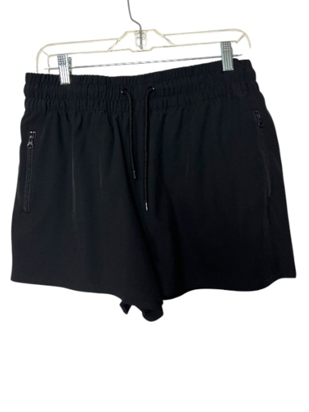 Y2K Black Board Shorts Zip Pocket Drawstring Ocean Pacific OP Medium